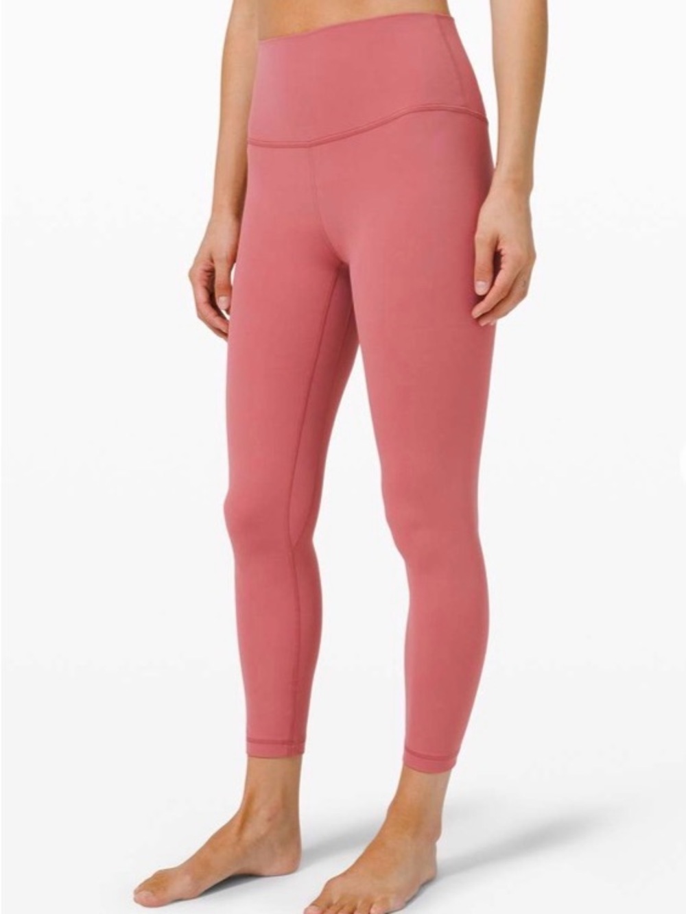 Lululemon Align Pant II 25" Brier Rose Pink High Rise Nulu Leggings Sz 6 VGUC